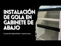 Instalación de Gola en Gabinete de Abajo #rincomatic #gola #handleless