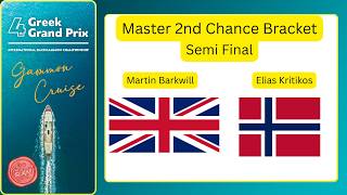 4th Greek Grand Prix, Master 2nd Chance Semi Final, Elias Kritikos-Martin Barkwill