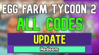 New Egg Farm Tycoon 2 Codes | Roblox Egg Farm Tycoon 2 Codes (April 2024) screenshot 5