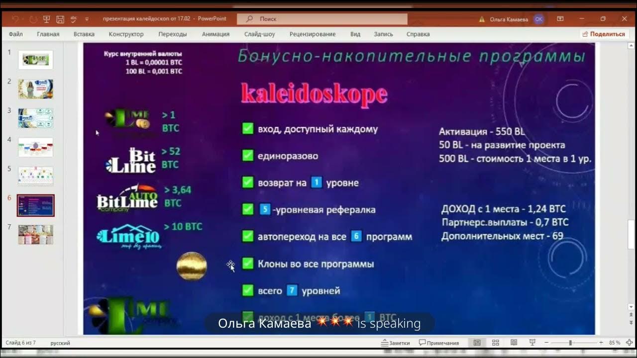 Программа калейдоскоп на сегодня