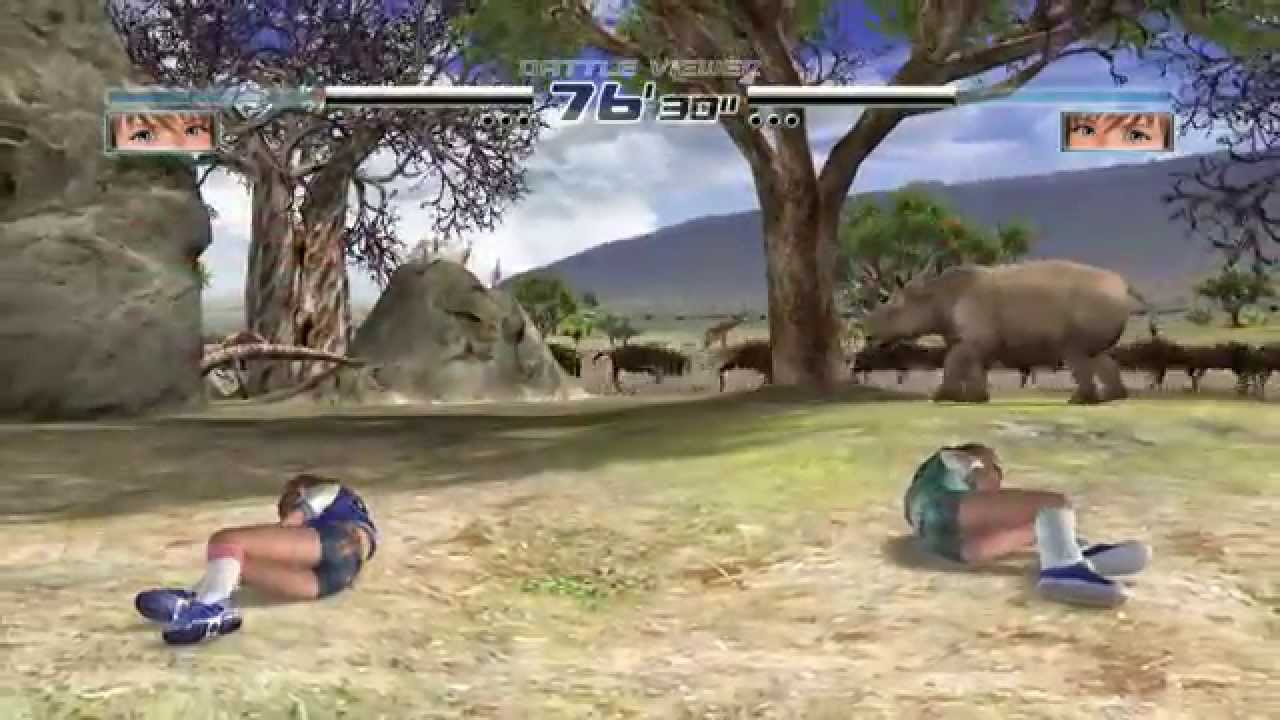 Dead or Alive 4: Hitomi vs. Hitomi Mirror Match #3 (double KOs, ryona [リョナ])