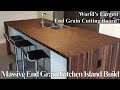 Massive Walnut End Grain Butcher Block Counter Top Build
