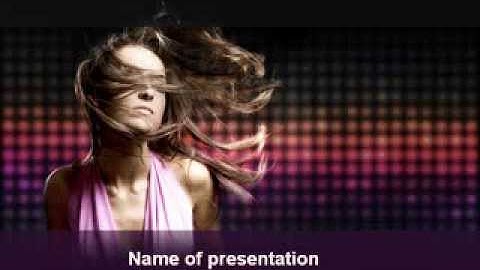Party Girl PowerPoint Template by PoweredTemplate.com