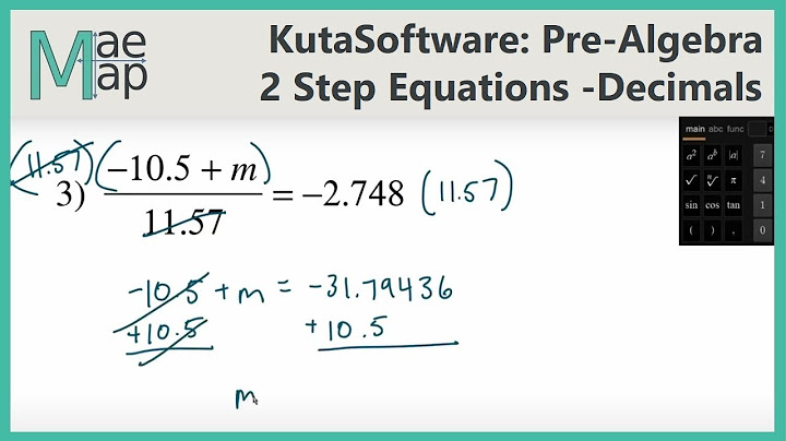 Kuta software infinite pre algebra two step equations with integers