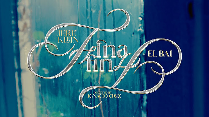 JERE KLEIN FT EL BAI - FINA FINA (VIDEO OFICIAL) | ENFASIS