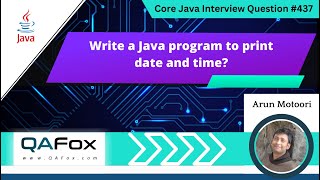 Write a Java program to print date and time (Core Java Interview Question #437) screenshot 4