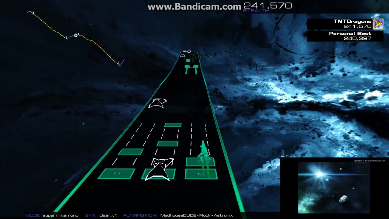 Audiosurf 2 - MadhouseDUDE - Flock - super ninja mono