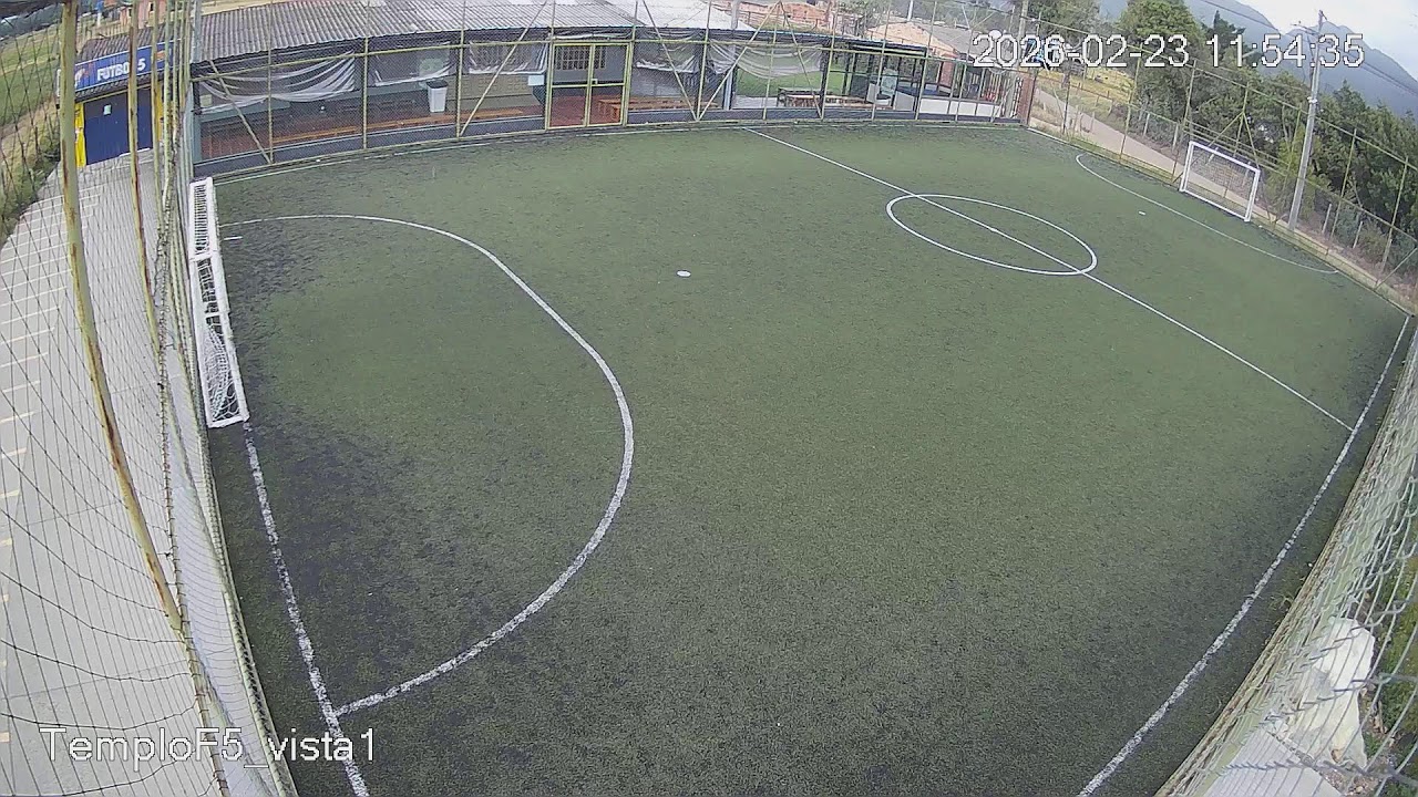 Cancha TemploF5_Vista_1 Templo Futbol 5 Club 23/02/26 inicia 06:01