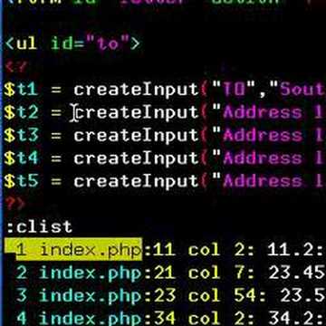 Vim7 as an IDE for Web applications