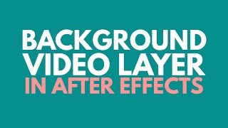 Datos How to Add a Video Background Layer in After Effects Actualización