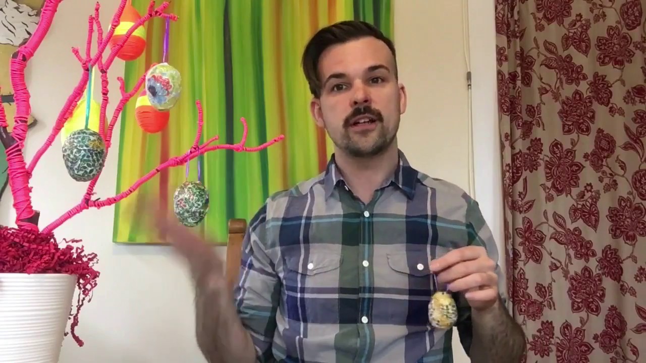 Sparkly Decoupaged Easter Eggs YouTube