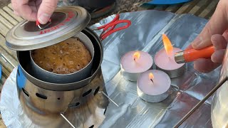 Baking A Cake With Tea Light Candles