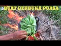 Berbuka puasa di sawah dengan hasil jebak ikan  bubu..