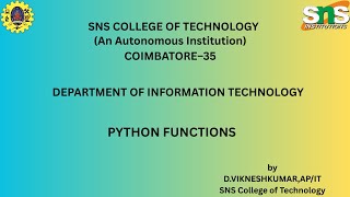 Arguments | Python V-2 | SNS Institutions