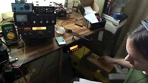 CW 20m W6LFB (Texas) de W1JSB straight key