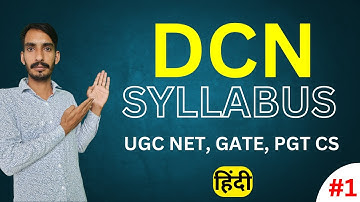 Data communication and network  Full Syllabus for GATE, UGC NET,DSSSB,NIELIT & University exam