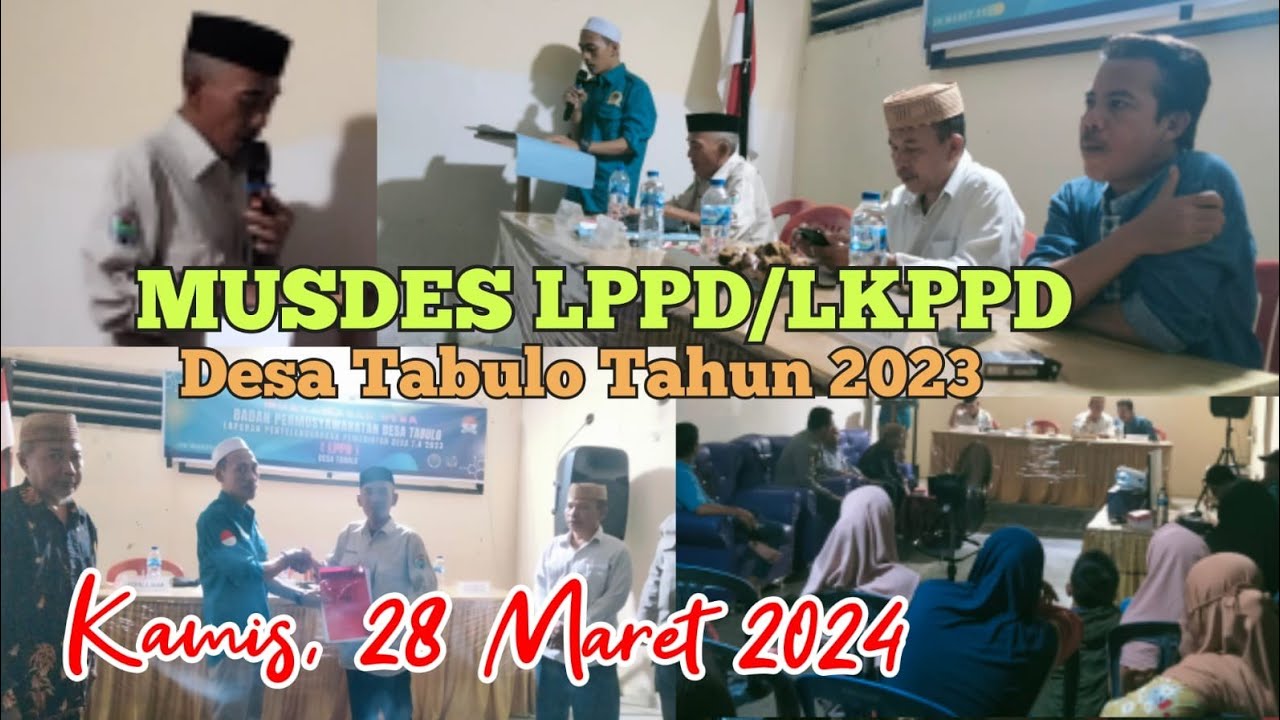 || MUSDES LPPD/LKPPD Desa Tabulo 2023, Ketua BPD Beri Ketegasan