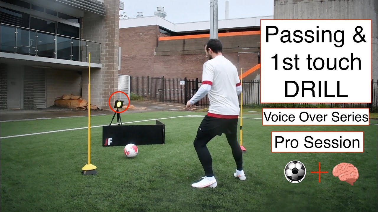 Passing & 1st touch Drills, Cognitive Training, Voice Over Series