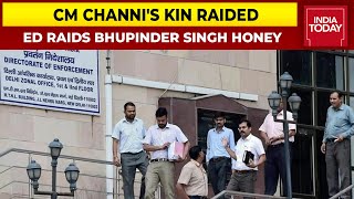 ED Raids CM Channi's Relative Bhupinder Singh Honey In Illegal Sand Mining Case Ahead Of Punjab Poll