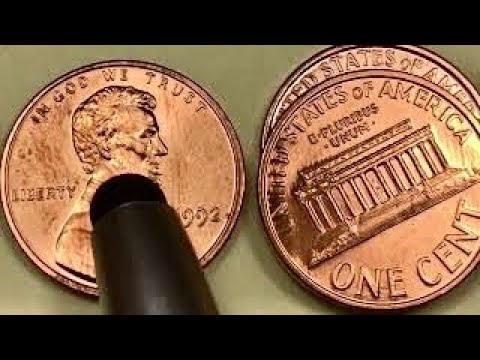 (^^)dさま　確認 Big D US 1992 Close AM Lincoln Penny Guide - YouTube