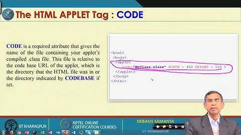 Lecture 36  Applet Programming  III