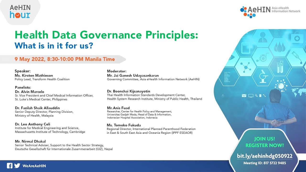 AeHIN Hour - Health Data Governance Principles: What is in it for us ...