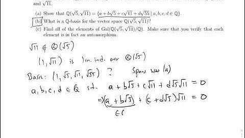 Fields: A Basis for a Double Quadratic Extension