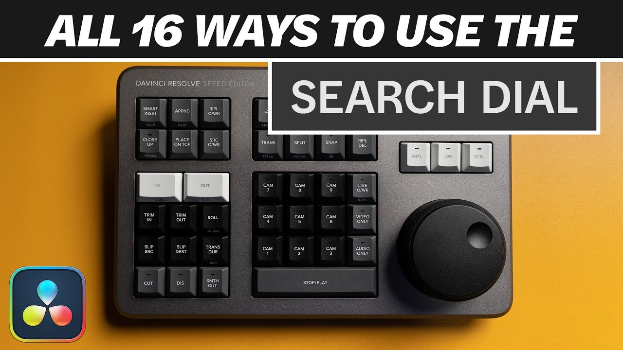 DaVinci Resolve SPEED EDITOR Search Dial - Cut Page Tutorial