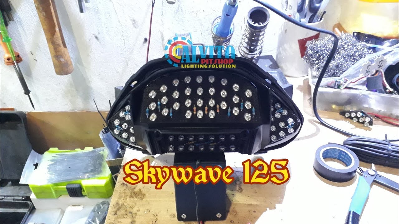 Modifikasi Lampu Rem Sign Suzuki Skywave 125 Youtube