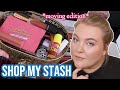 ACTUALLY Using My Huge Makeup Collection!! Shop My Stash Jan. 2021 - Minimal, Moving Glam! + Try On!