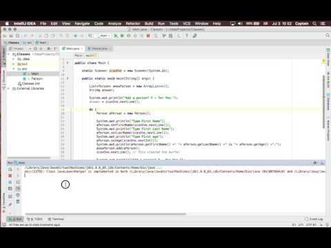 Java: List and Scanner practice