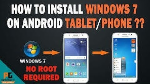 How to install Windows xp,7,8,10,e.t.c.on Android device/mobile/tablet. ??