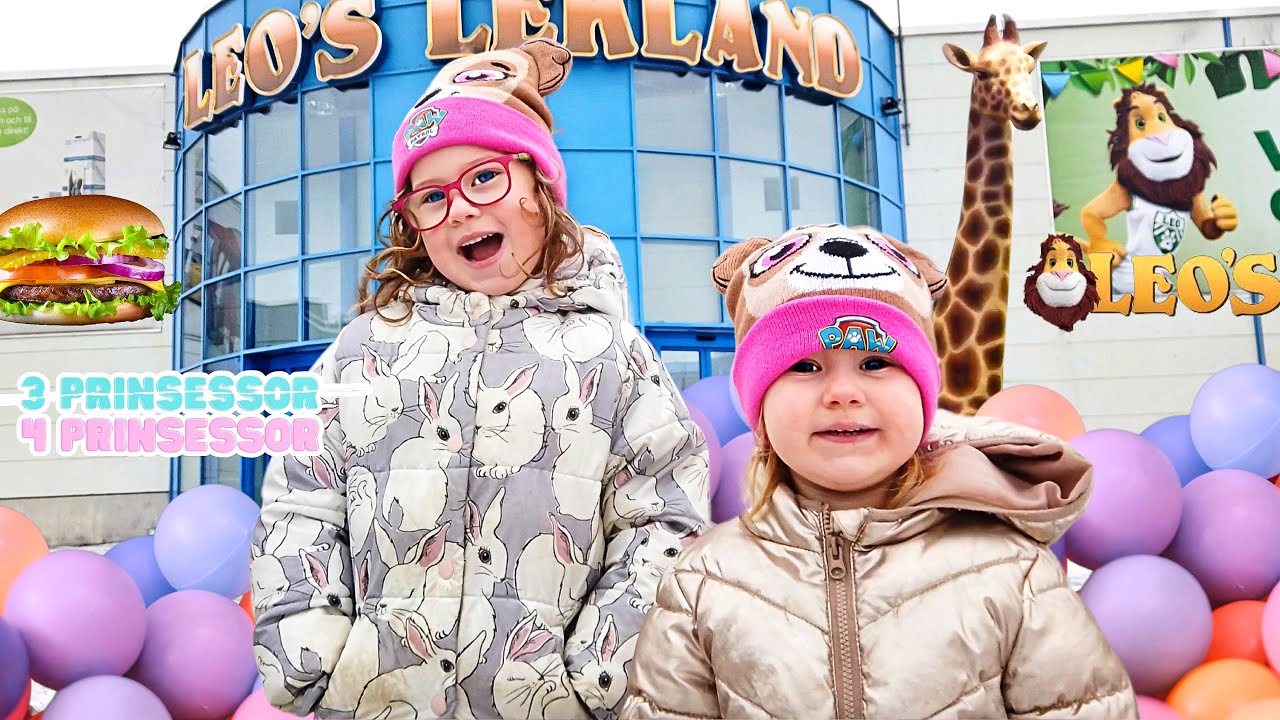 ENSAMMA PÅ LEO’S LEKLAND😱🥳🦁 Jack är pappaledig med Tilly & Lo -3prinsessor VLOGG💕