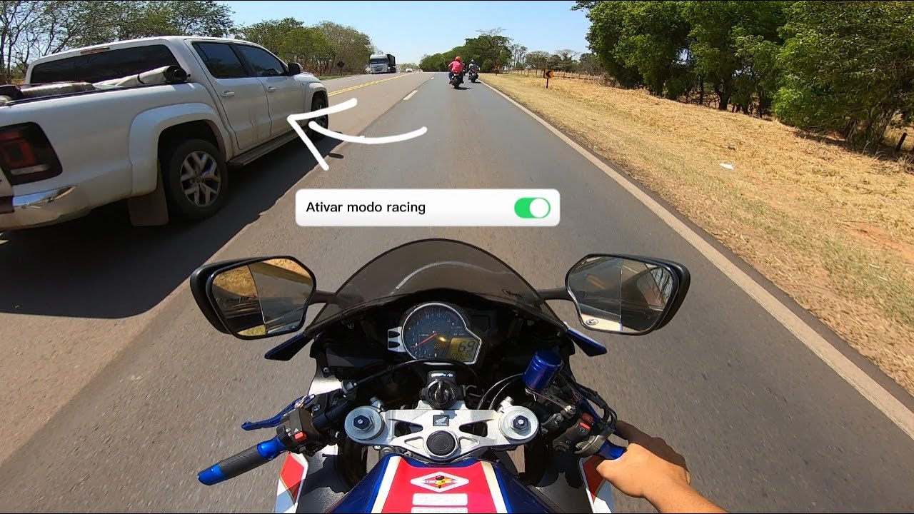 Amarok V6 VS CBR 1000RR QUEM LEVA ESSA ?