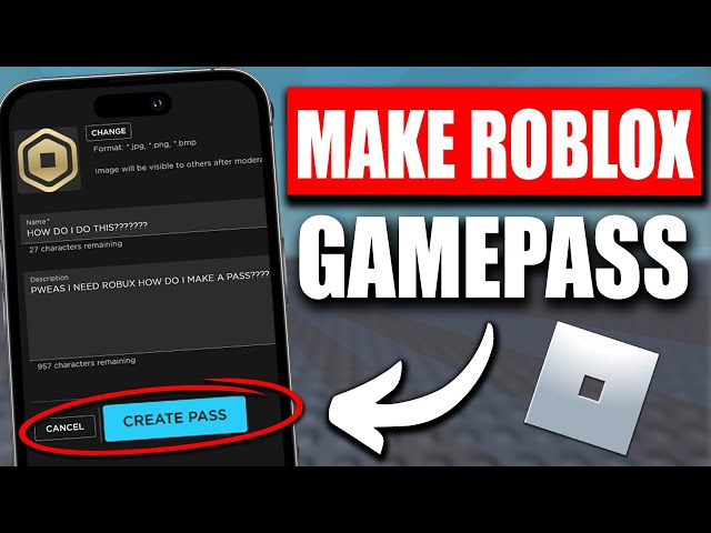 ✓How To Make A Gamepass For FREE In Roblox - 2023 (PC & Mobile