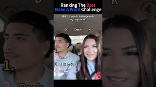 Ranking The Funniest Make A Word Challenge Moments 😂 #shorts #challenge #wordplay #viral