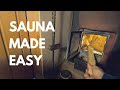 How to light a wood fired Sauna | Traditional Finnish Sauna | Cottage life