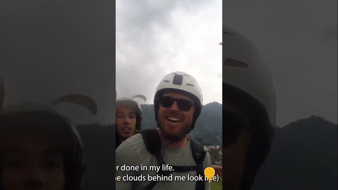 Paragliding during a storm in Colombia is not recommended