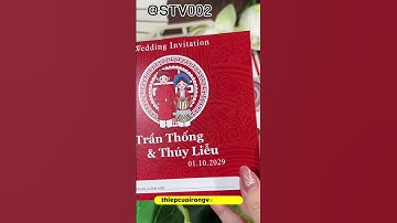 Thiệp cưới POP-UP sang chảnh  #thiệpcướiđẹp #wedding #invitation #thiepcuoicaocap