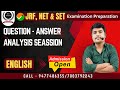 Topic - Postcolonialism (Part 1) - Question Answer Analysis Seassion - UGC NET/ SET English  2025