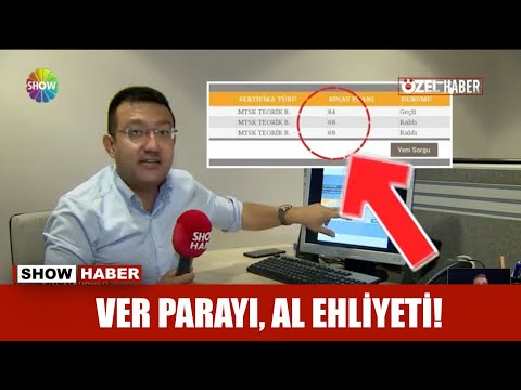 Ver parayı, al ehliyeti!