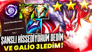 ŞANSLI HİSSEDİYORUM DEDİM VE GALİO 3LEDİM! | HOLYTHOTH TFT