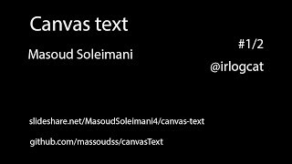 Canvas text-Masoud Soleimani #1