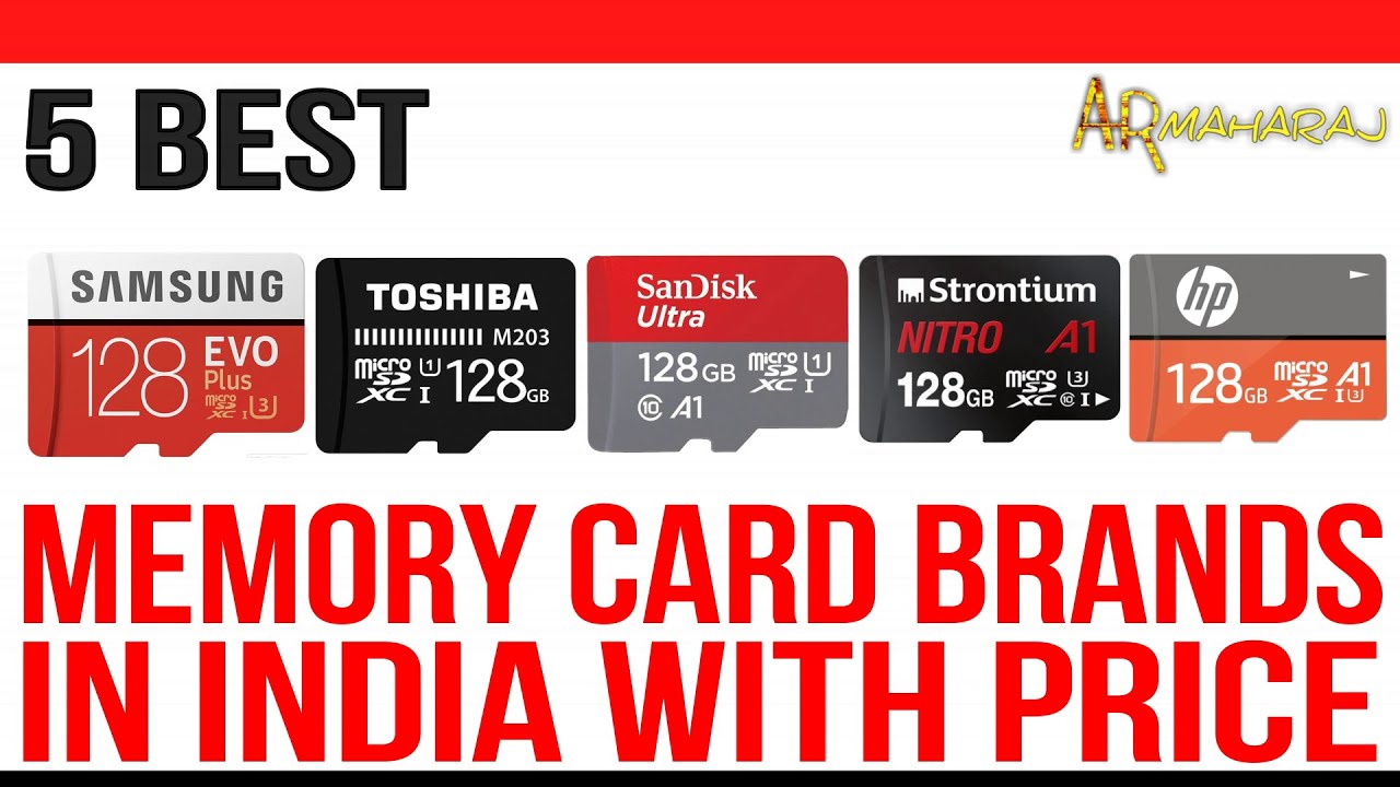 Top 5 Best Memory Cards in India with Price Best sd card brands