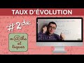 Dterminer un taux dvolution  seconde