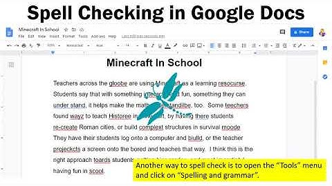 Tech Time Online: Spell Checking Google Docs