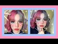 ♡。💙・✧ cute 𝒑𝒊𝒏𝒌 and 𝒃𝒍𝒖𝒆 makeup  ✧。💗・♡