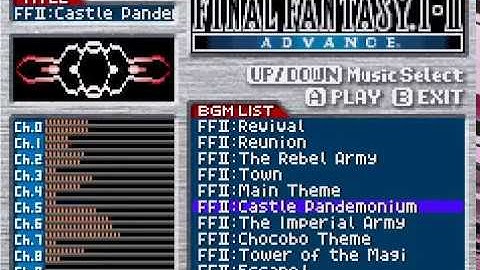 FinalFantasy1・2 Advance BGM「FF2 Castle Pandemonium」