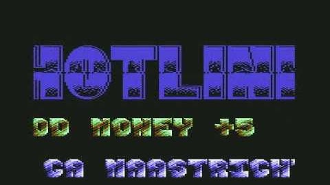 C64 intros - htl / hotline "blood money" gamecrack-intro