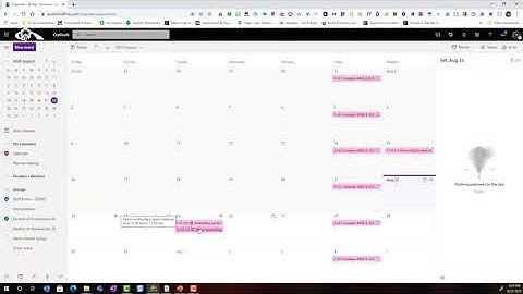 Scheduling Meetings in the Calendar in Outlook on the Web